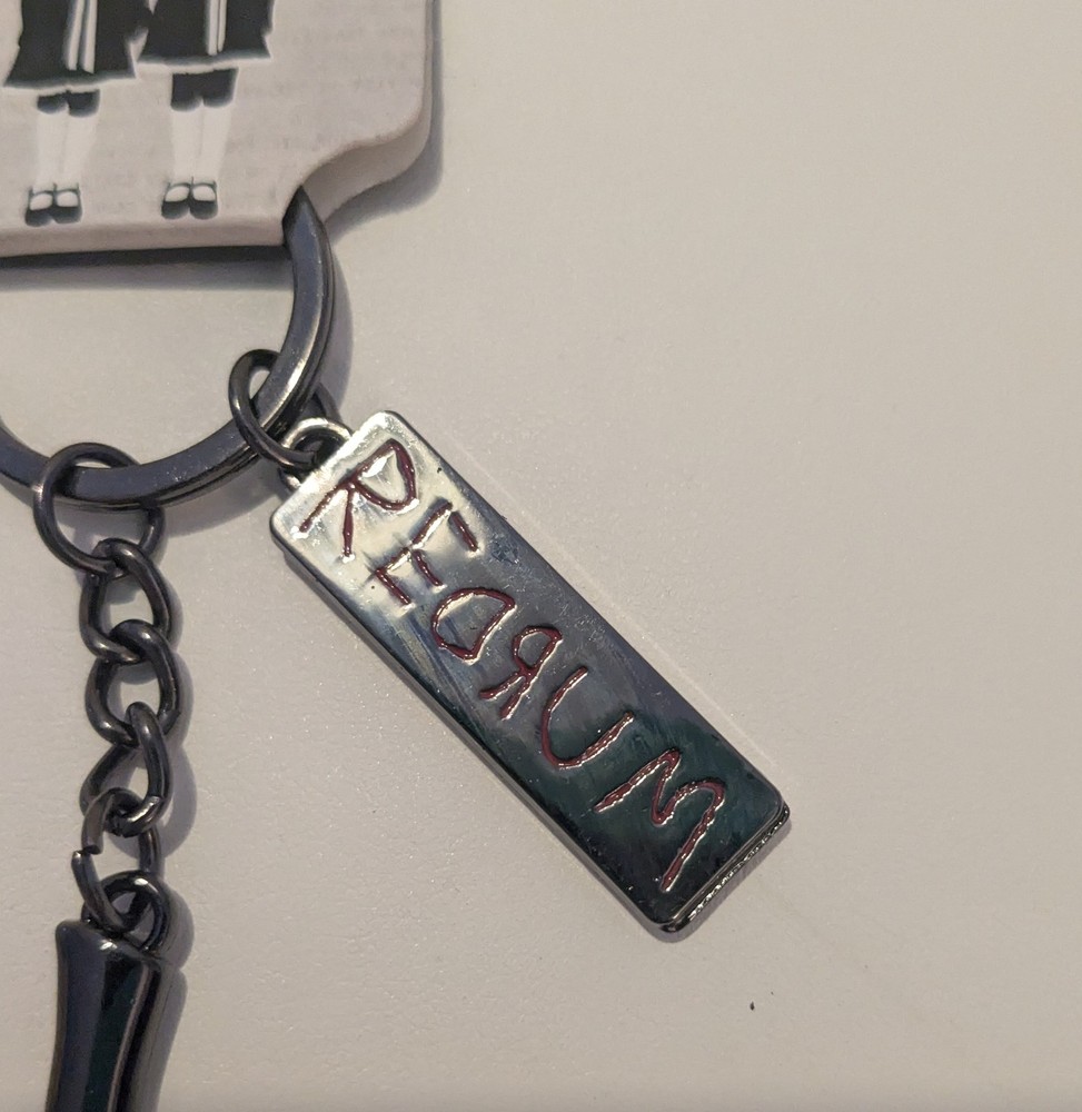 The Shining Axe Keychain Keyring with Redrum charm