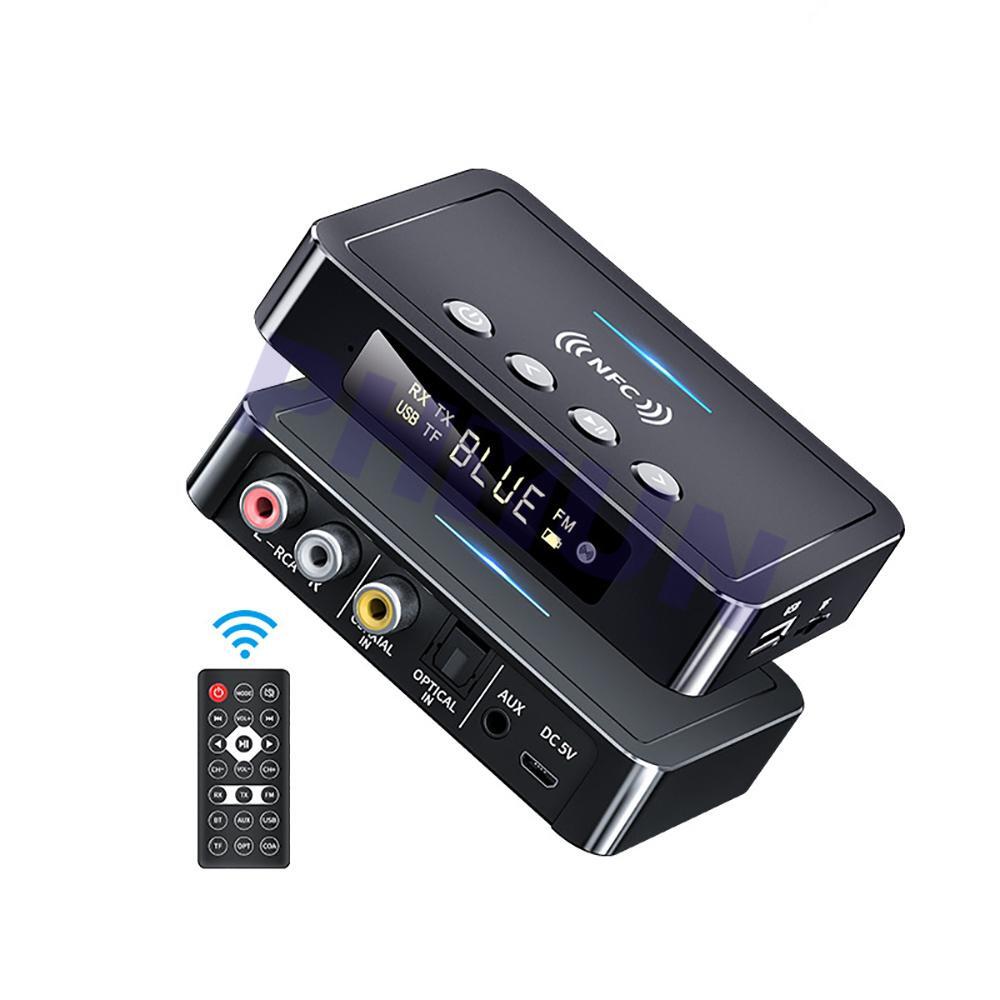 Bluetooth Receiver Transmitter AUX Wireless NFC Audio Adapter For Car Speakers