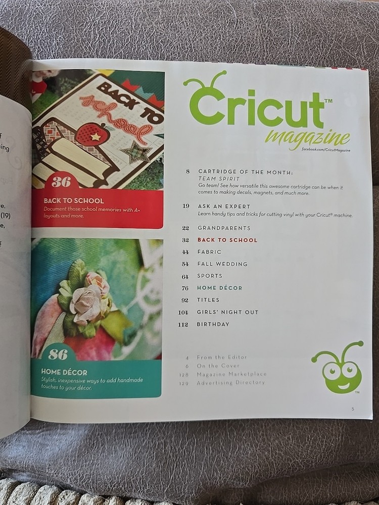 CRICUT MAGAZINES, JULY, AUGUST & SEPTEMBER 2012