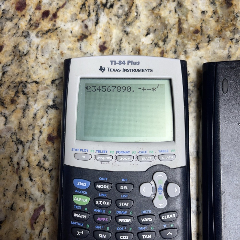 TI-84 Plus Graphing Calculator – TESTED & WORKING – W/Cover