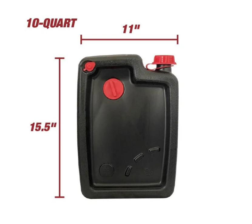 Oil Change Drain Container 10 Quart Large Pan leak-proof High Capacity Car Auto