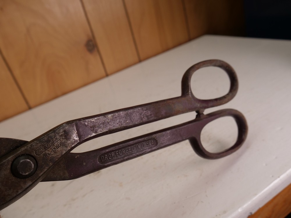 Vintage Stanley Tin Snips 1550 TESTED