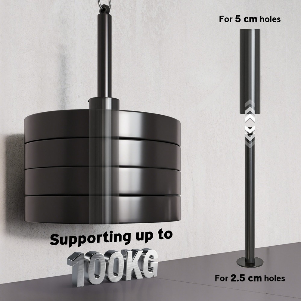 Cable Pulley System Home Gym LAT Pulldown & Bicep Curl w/ Loading Pin, Red