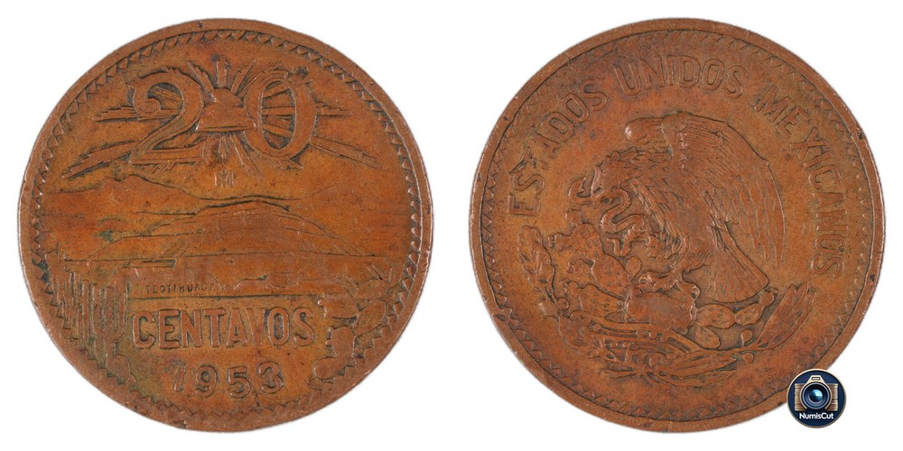Mexico - 20 Centavos - 1953