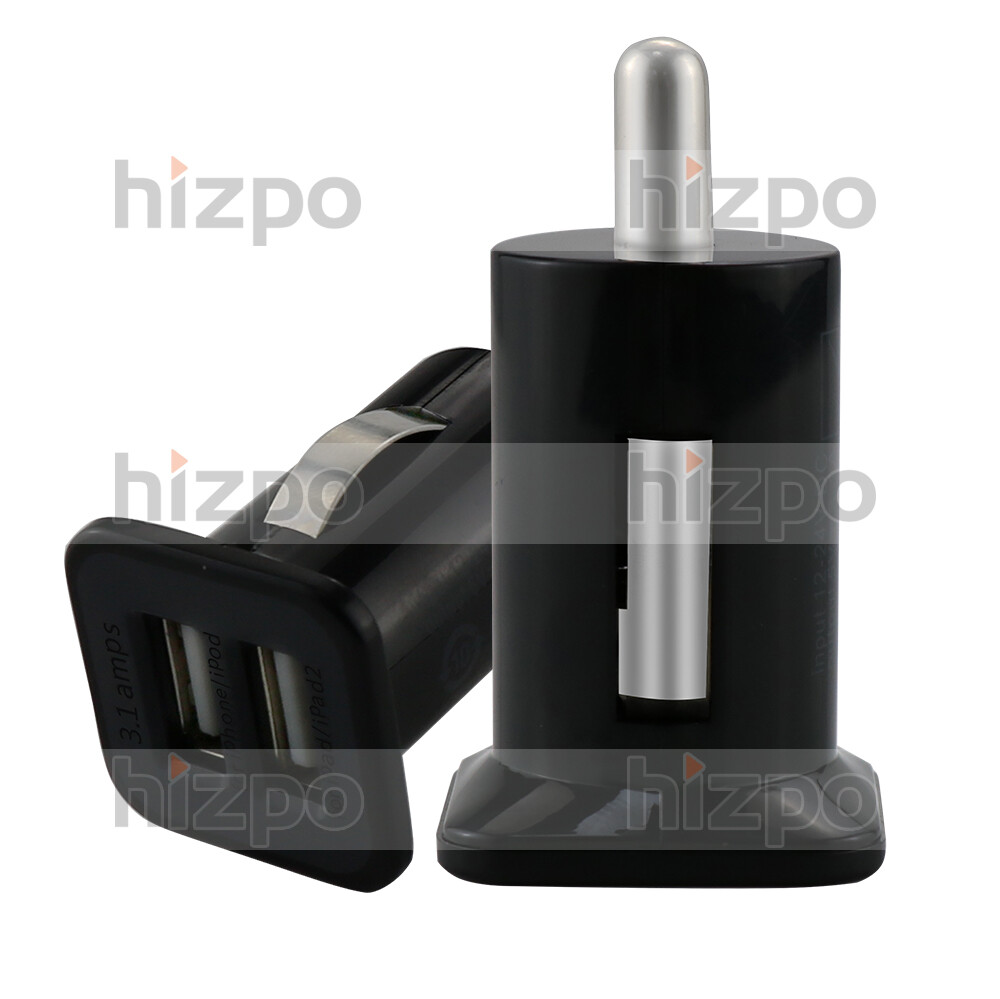 USB Car Charger Cigarette Lighter Socket 2 Port Adapter For Android And iPhone
