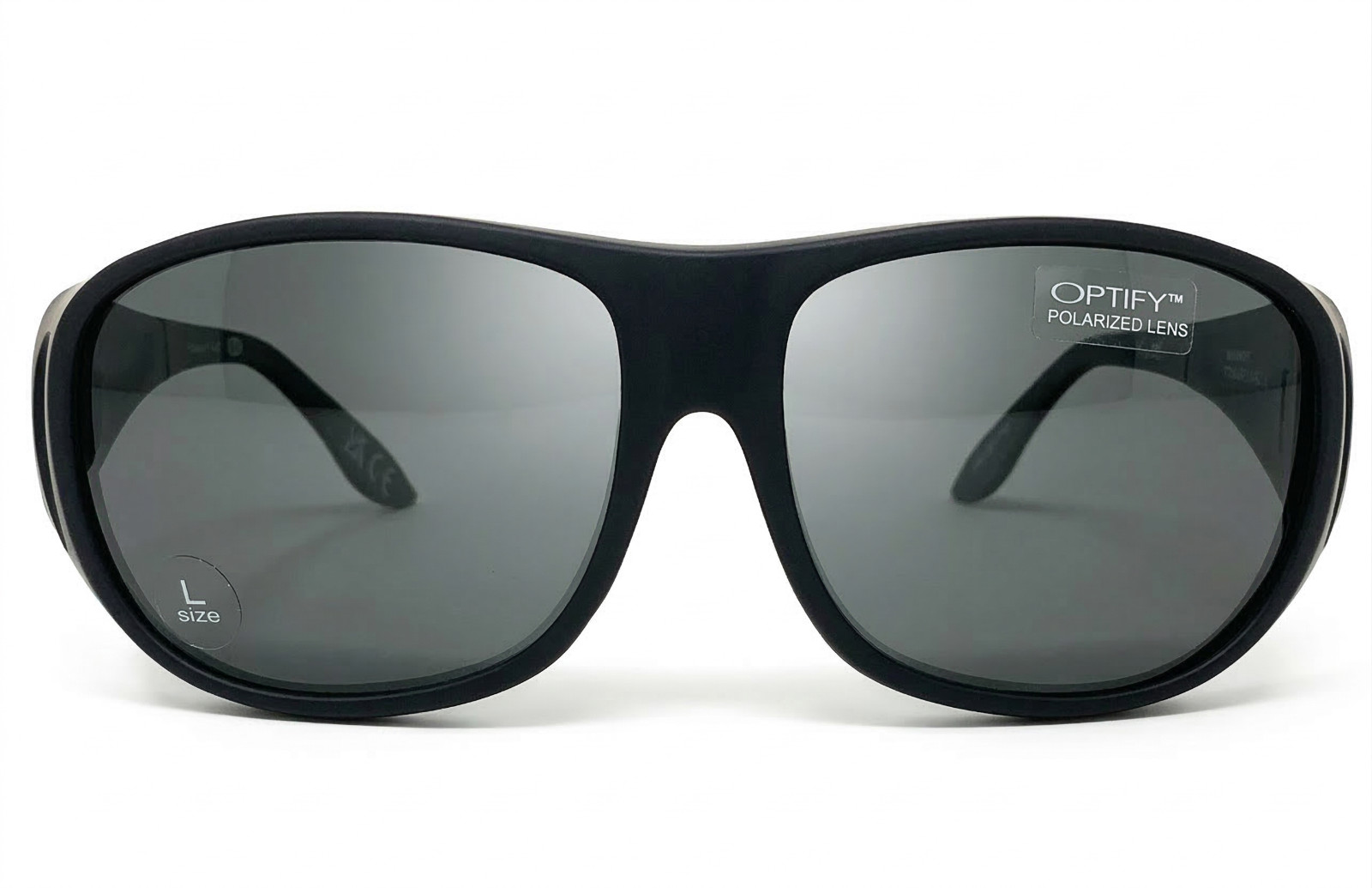 HAVEN Fits Over Sunwear POLARIZED Sunglasses Summerwood Large Black