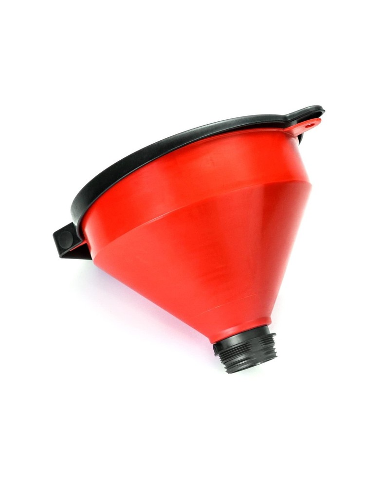 QWORK 4 Quart Lockable Drum Funnel with Removable Screen Filter, 2" BSP Adapt...