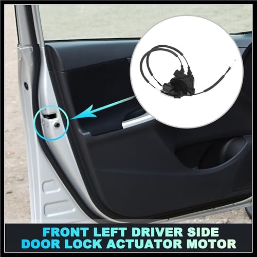 Replacement Front Left Driver Side Power Door Lock Actuator Motor with Cable
