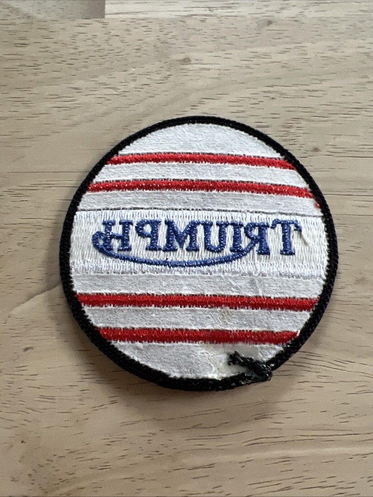 Vintage Triumph Motorcycle 3” patch