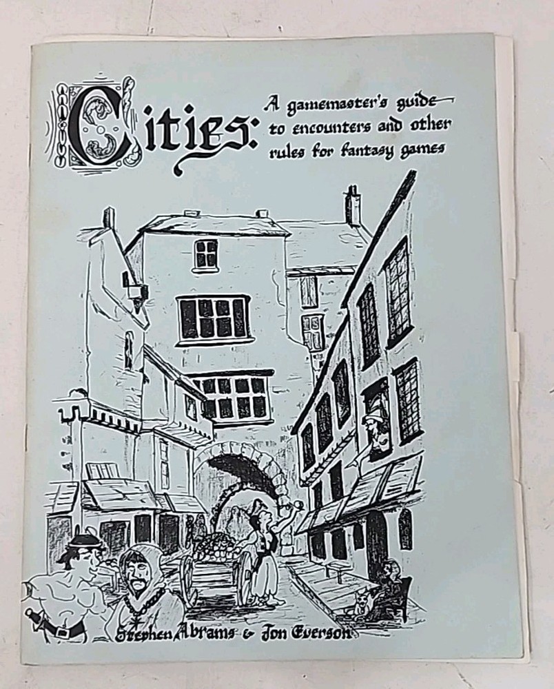 Cities A Gamemaster's Guide to Encounters RPG Neutral D&D Stephen Abrams Everson