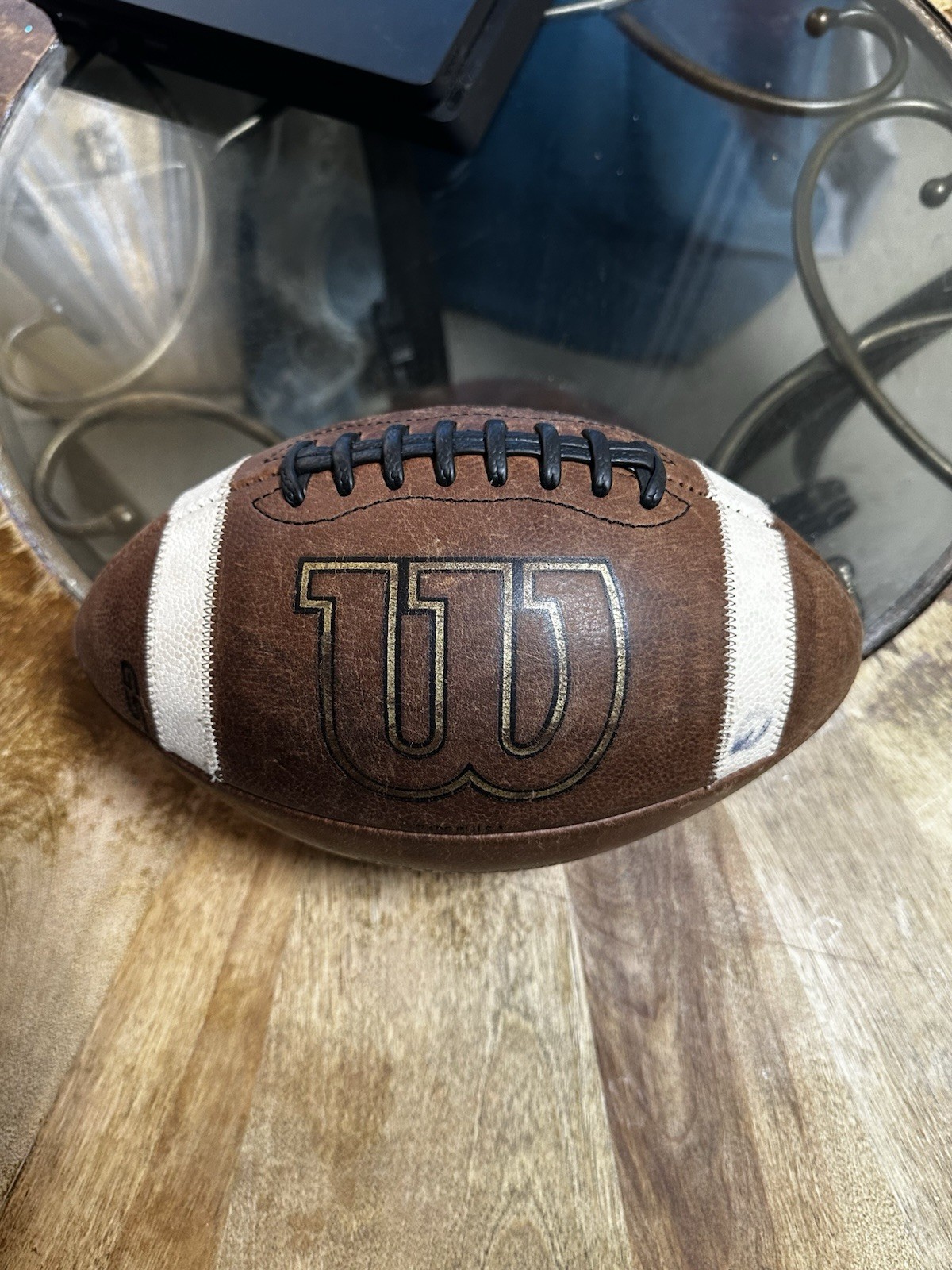 Wilson GST Leather Collegiate Football
