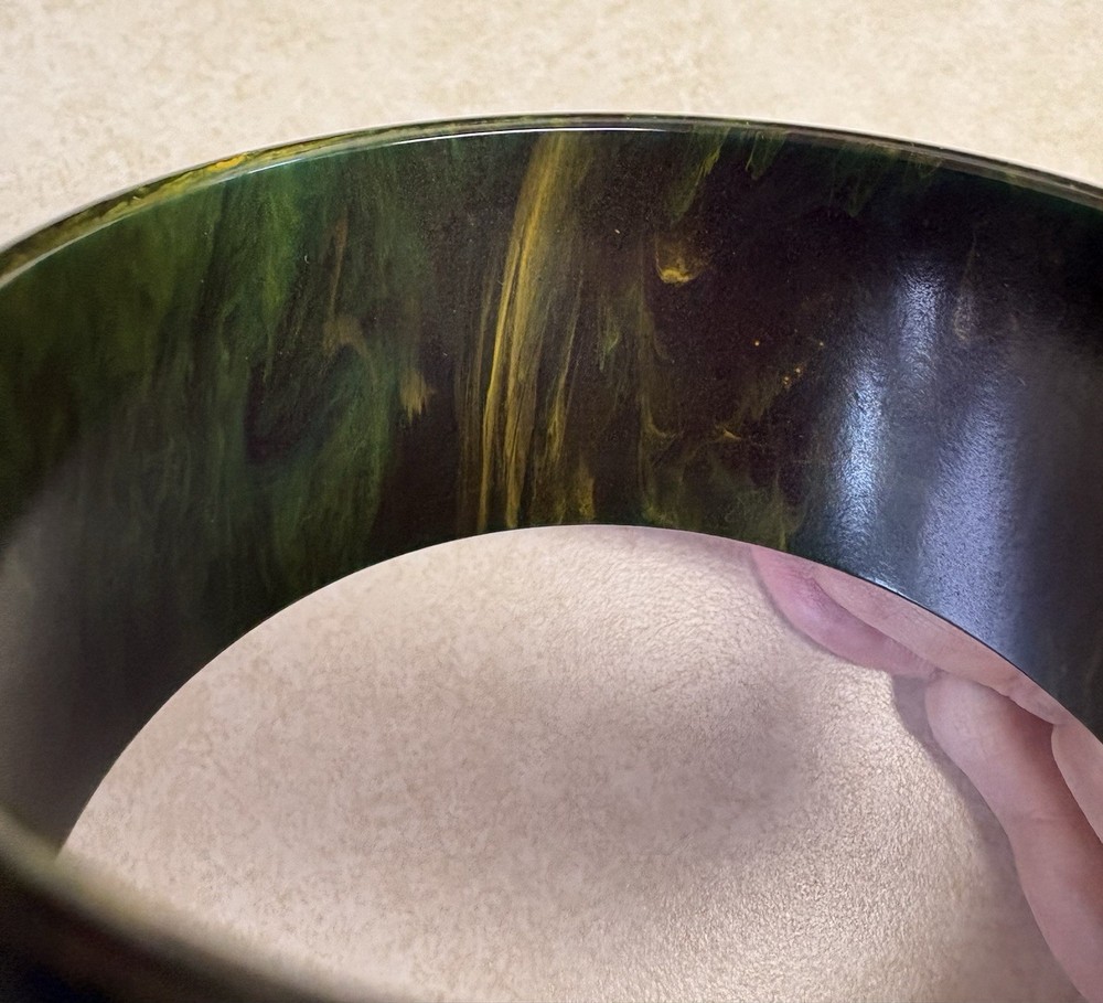 Vintage Blue Moon Bakelite Bangle