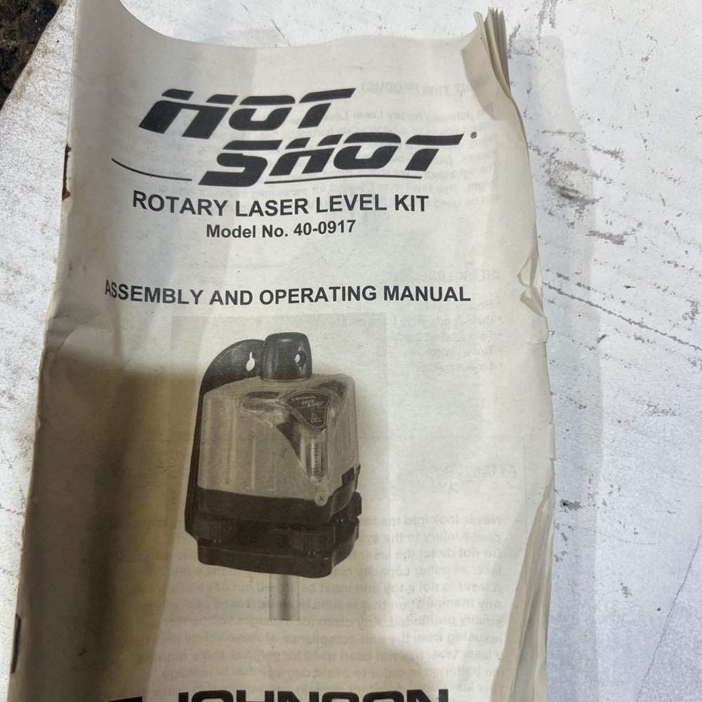 Laser Level Rotating Hot Shot Made By Johnson