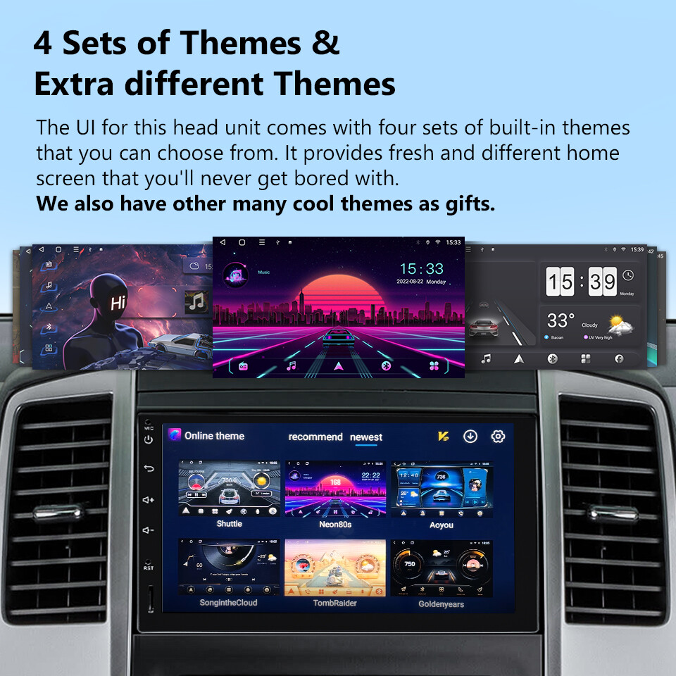 Eonon 7" IPS 2 Din Car Stereo Radio Android 10 8-Core GPS Sat Nav CarPlay No DVD