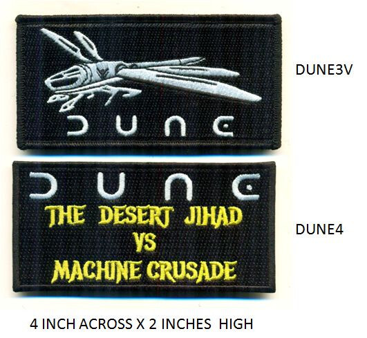 DUNE PILOT UNIFORM PATCH SET - VEL=KRO BACKING - DUNE3V + DUNE4