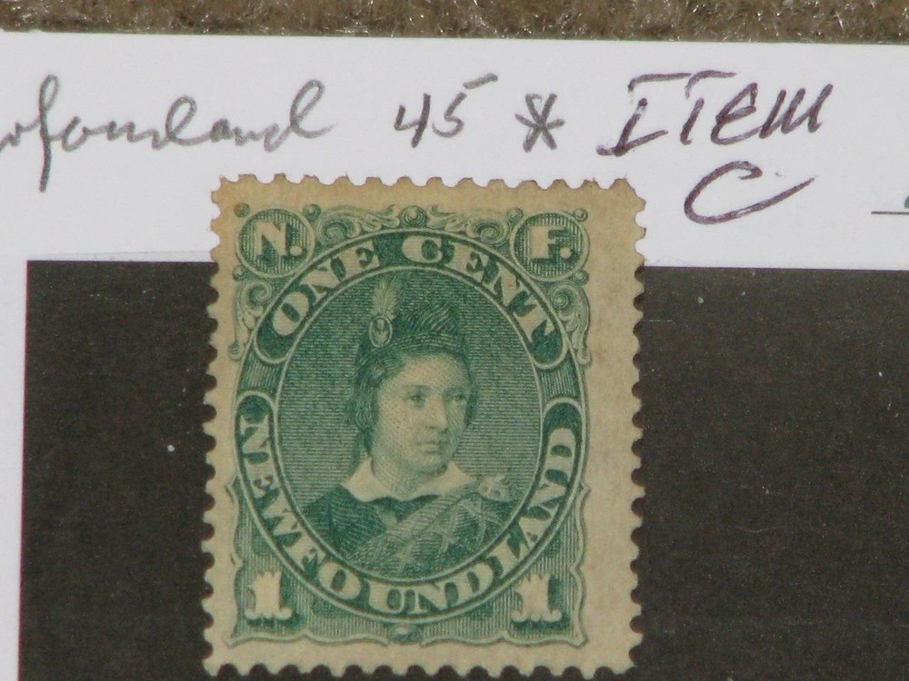 CANADA, NEWFOUNDLAND, SCOTT# 45 MINT HINGED, ITEM C