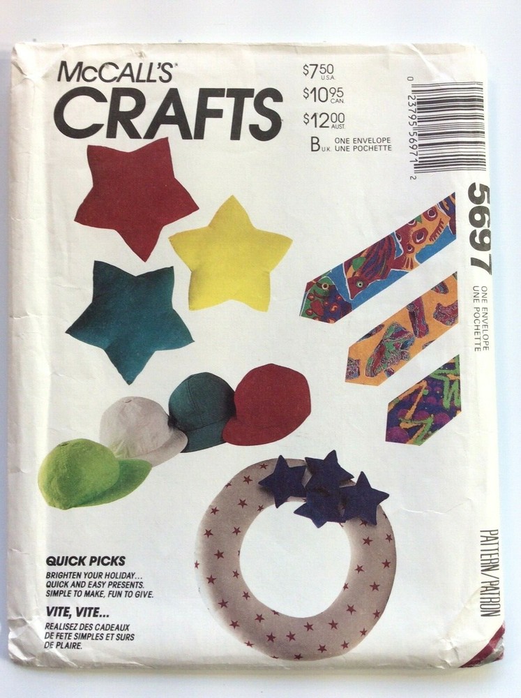 McCall's 5697  QUICK AND EASY CHRISTMAS PRESENTS