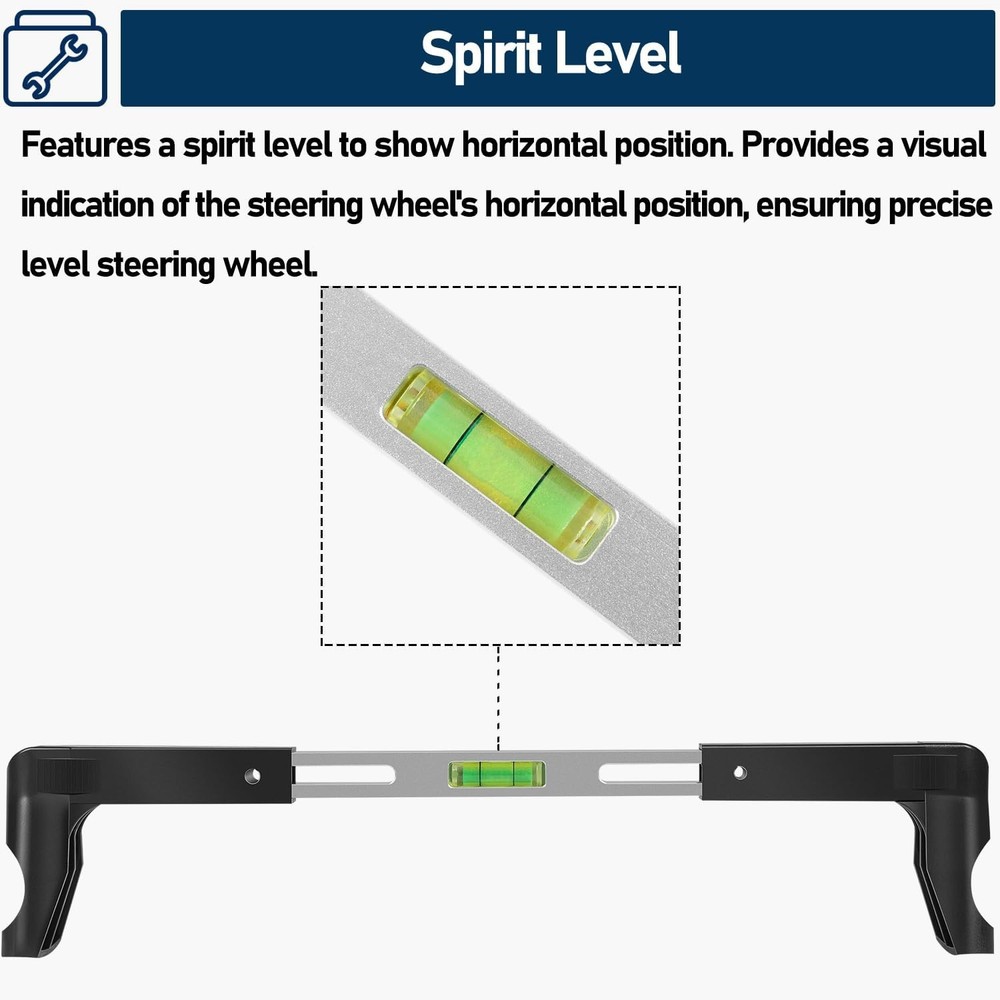 Steering Wheel Level Alignment Tool - Steering Wheel Level Bar Tool 270mm-340mm