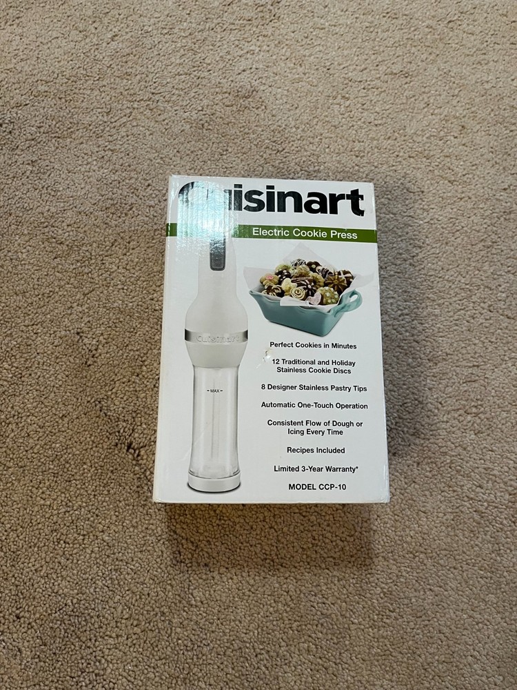 Cuisinart CCP-10 Electric Cookie Press-Complete w/ 12 Discs & 8 Decorating Tips