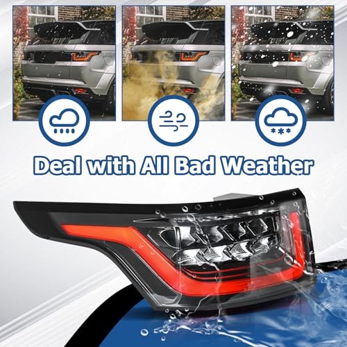 Driver and Passenger Side Tail Lights Assembly Replacement for Range Rover