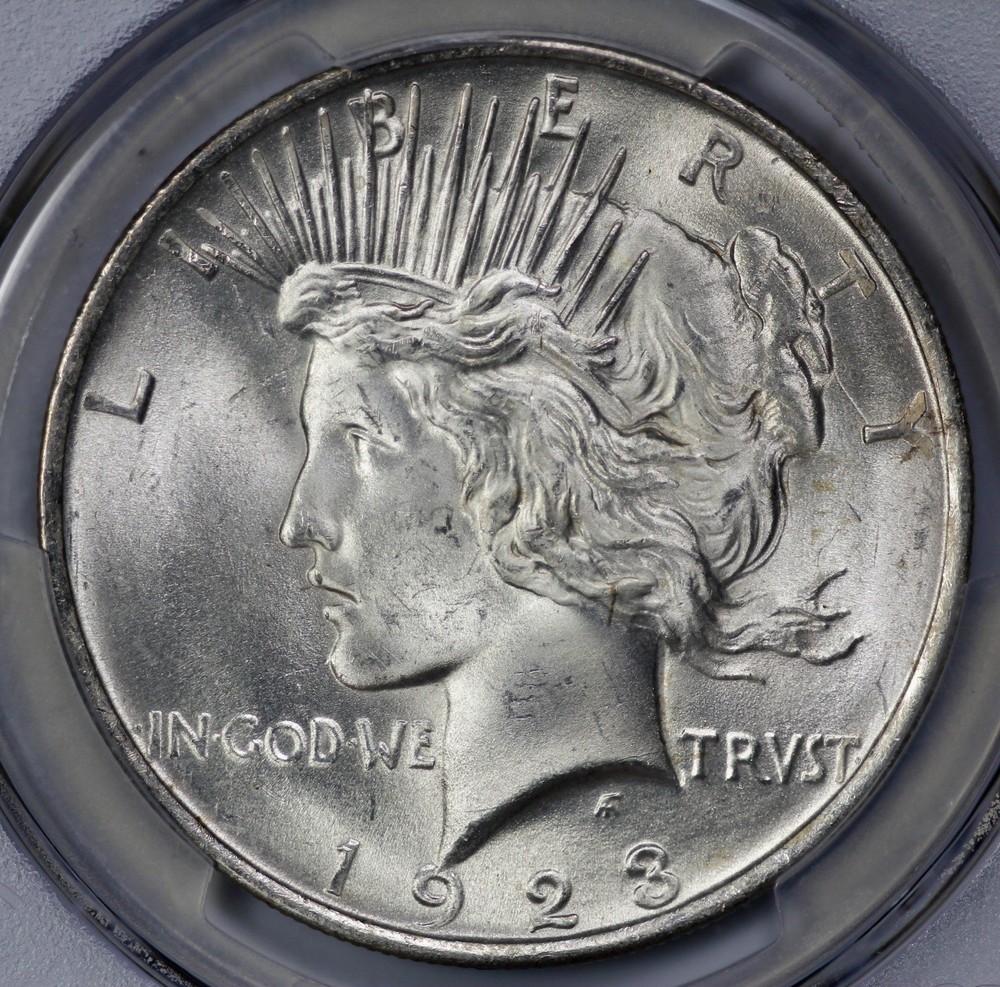 1923 Peace Silver $1 Dollar PCGS MS 64