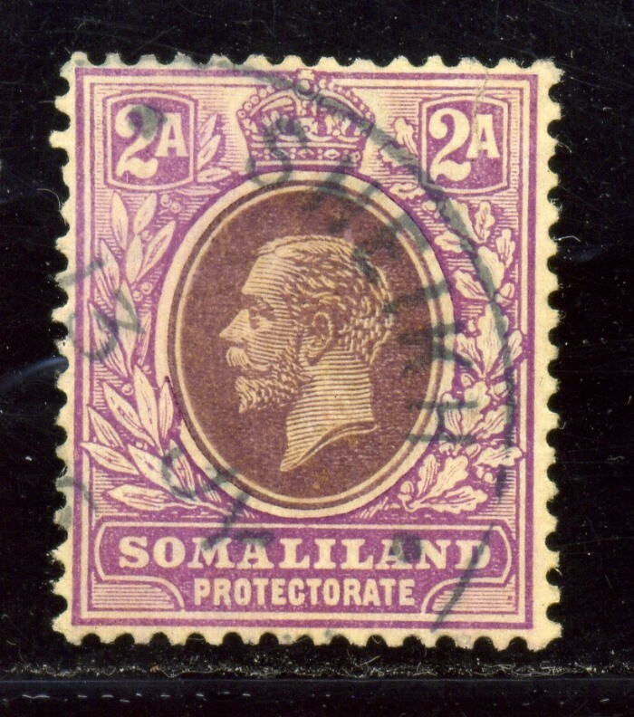 BRITISH SOMALILAND RARE POSTMARK SHEIKH KG5