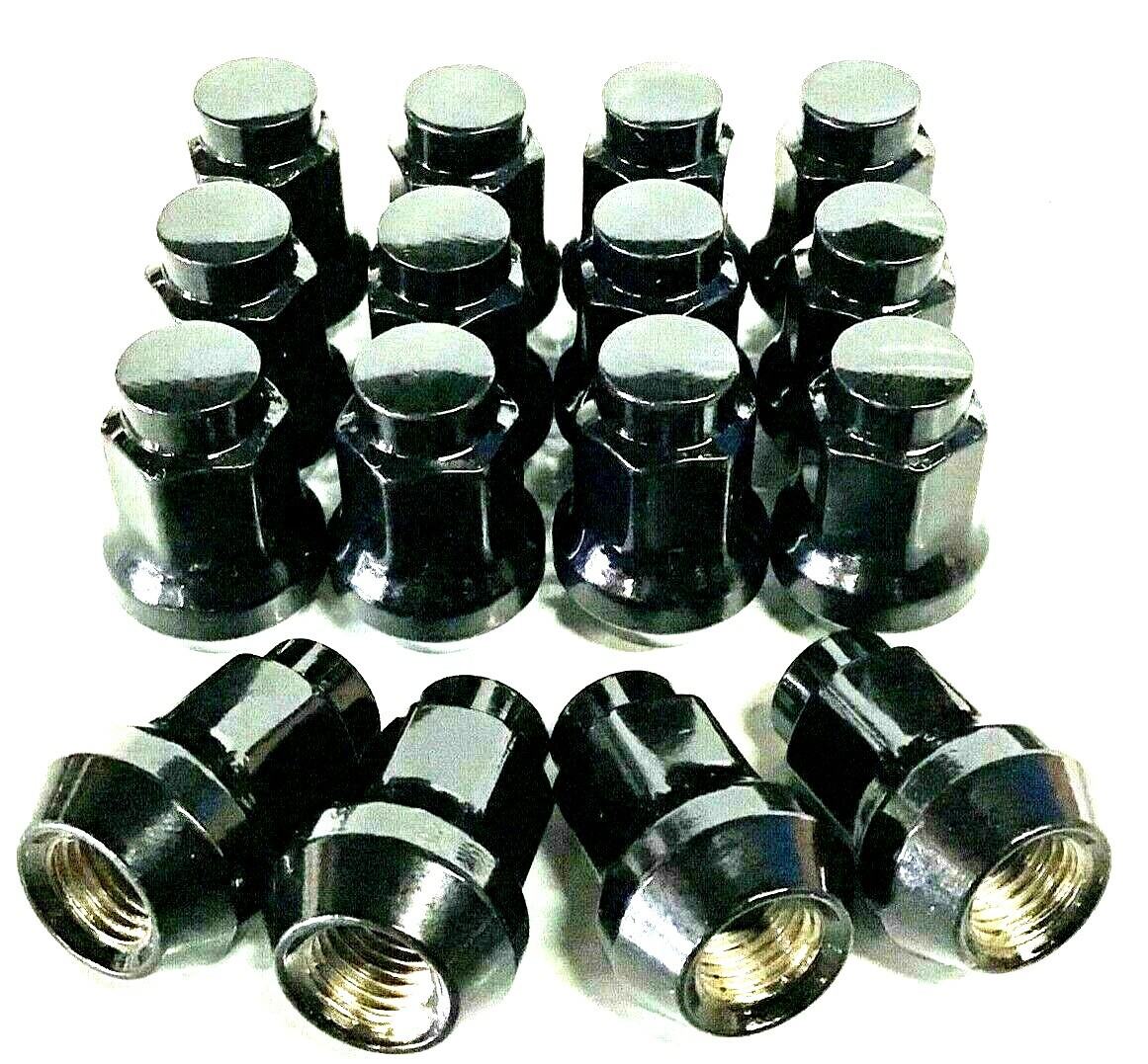 M10x1.25 Black Tapered Lug Nuts 16 Pack Can-Am Defender HD Maverick 500 800 1000