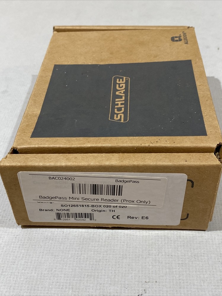 NEW SCHLAGE ELECTRONICS PR10 BadgePass Mini Secure Reader(Prox Only)