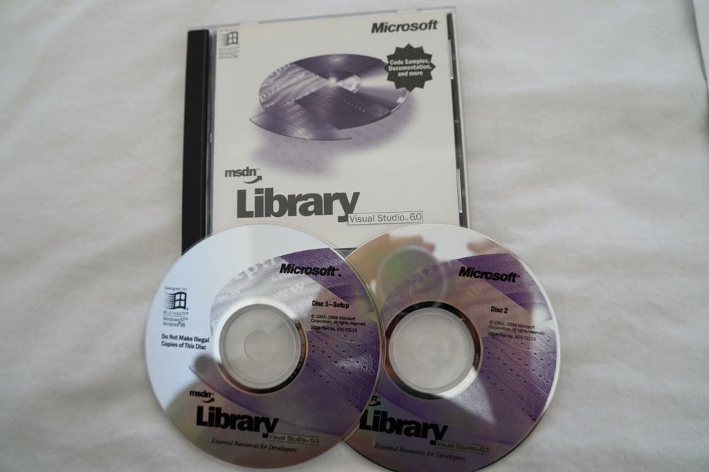 Microsoft Visual Studio 6.0 6 Enterprise FOXPRO C++ BASIC for Windows 98 to 11