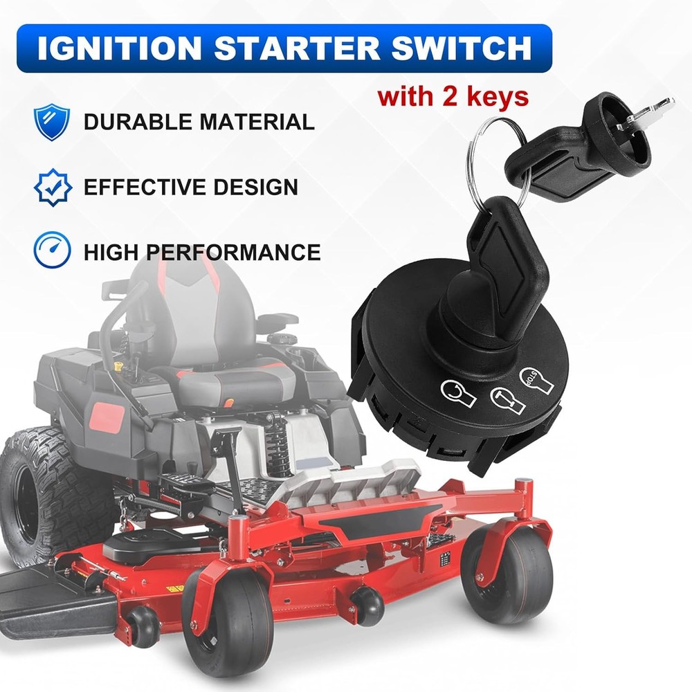 Ignition Starter Switch with 2 Keys Compatible Exmark Lazer Z Quest...