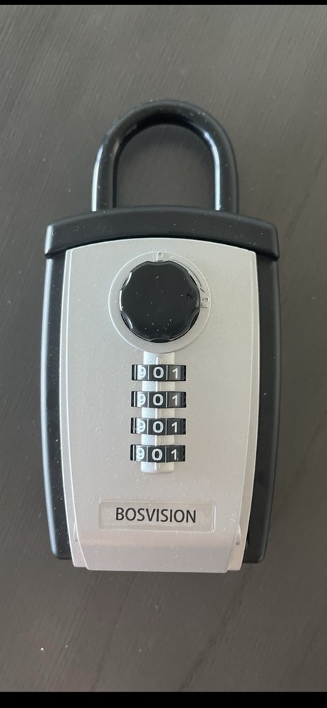 BosVision 4-Digit Combination Key Storage Lock Box – Portable