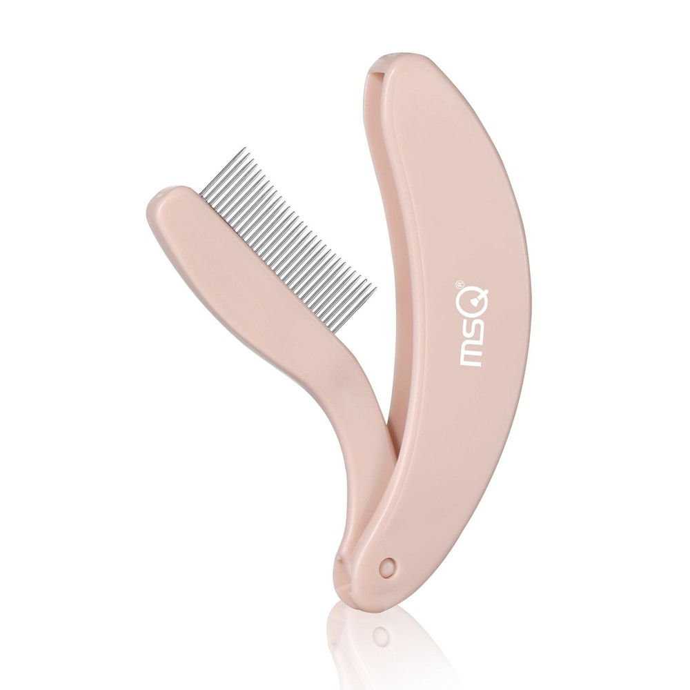 Eyelash Comb MSQ Separator Tool Folding Khaki