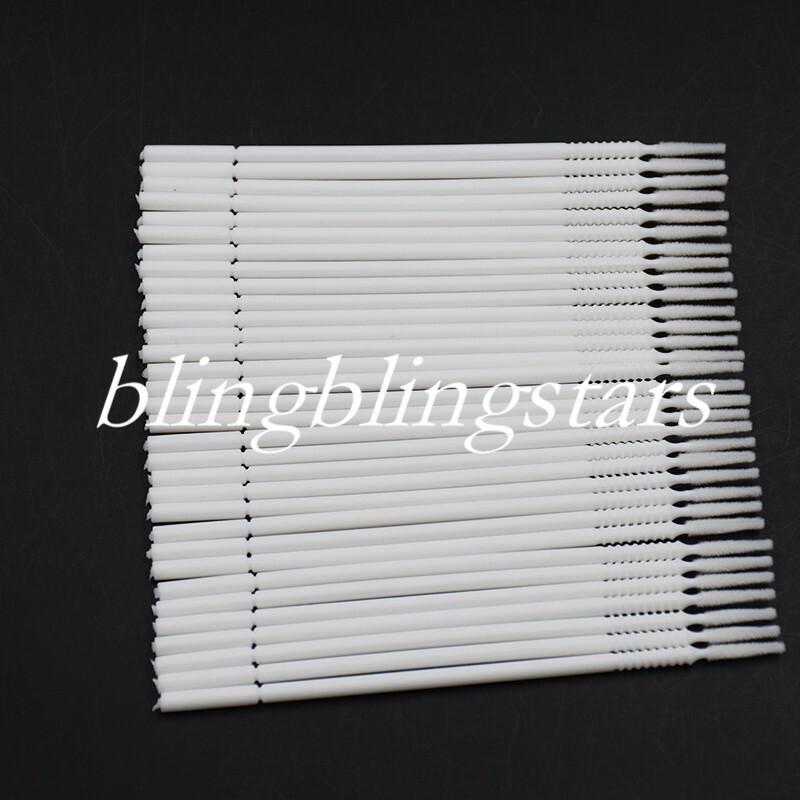 100 Pcs Dental Disposable Bendable Micro Brush Applicator Taper White Long