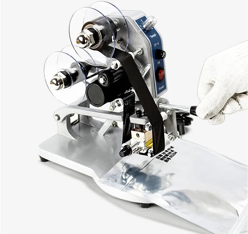 DY-8 Manual Ribbon Coding Machine Direct Heat Type Label Production Date