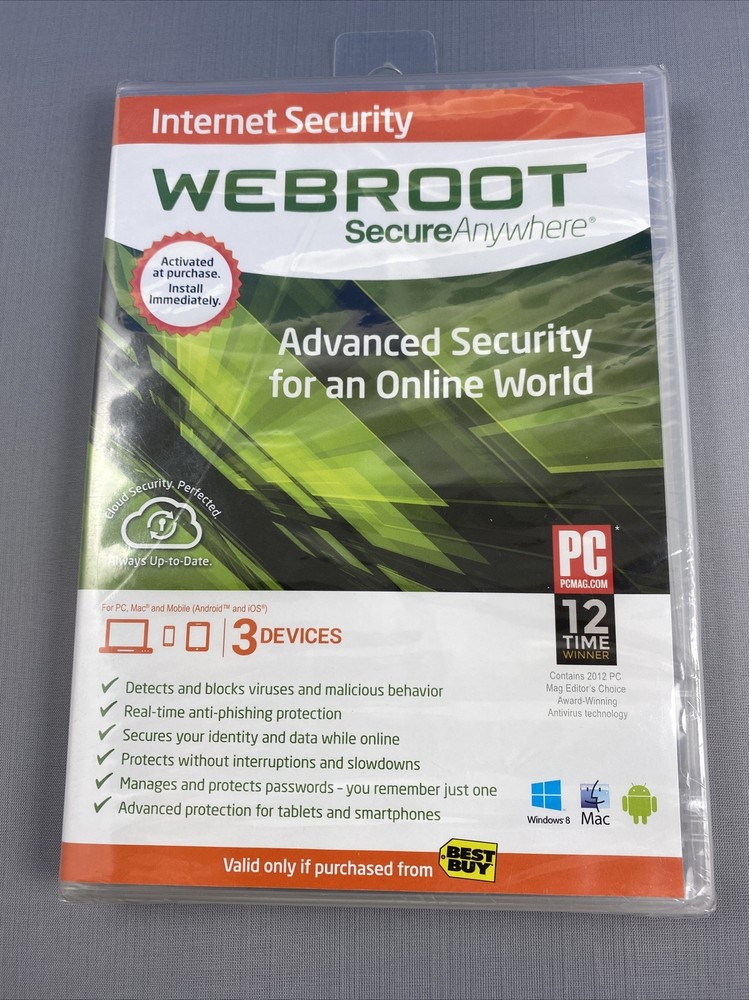 Webroot Secure Anywhere Internet Security [BIN B3]