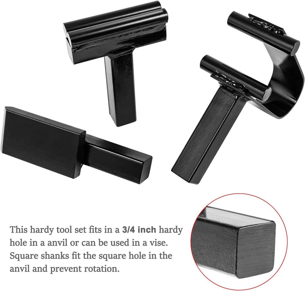 Blacksmith Anvil Forge Hardy Tool 3/4" Hot Cut Creasing Stake Spring Fuller Tool