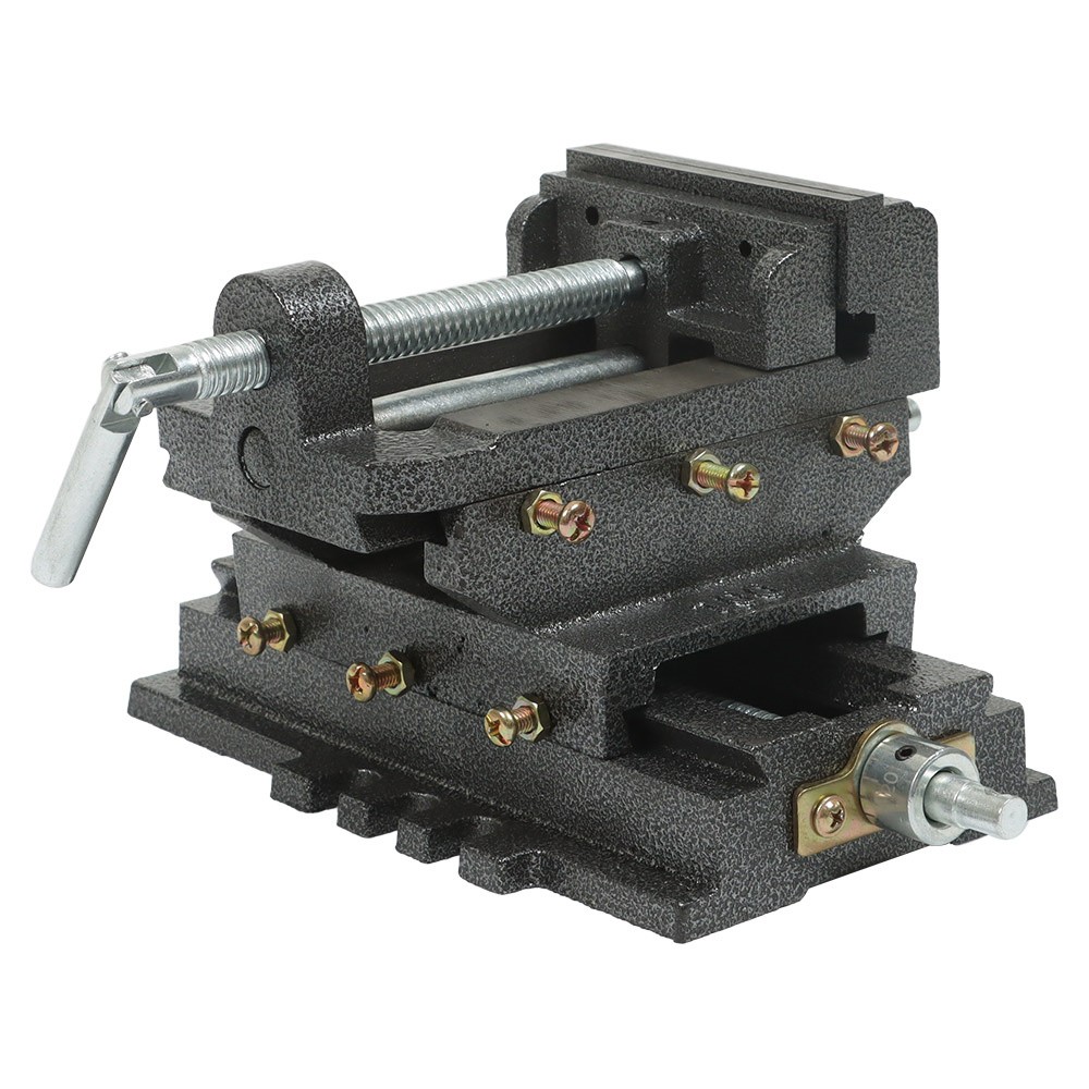 4" Cross Drill Press Vise X-Y Clamp Machine Slide Metal Milling 2 Way Heavy Duty