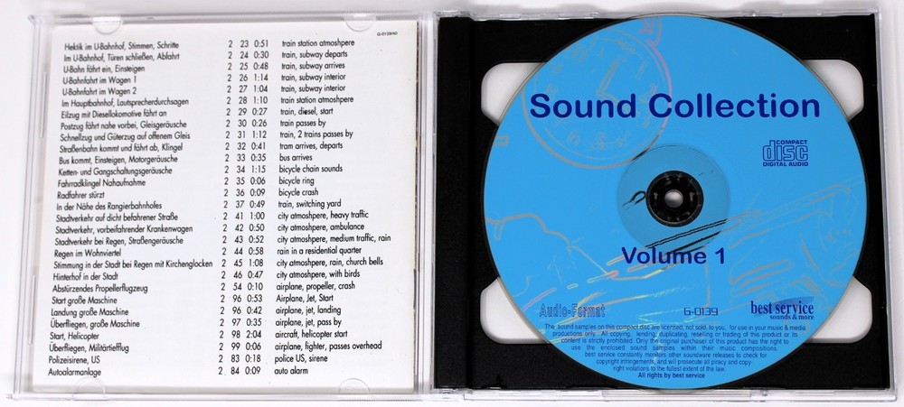 Best Service Sound Collection FX Sample/Sound Library/Sampling Double CD
