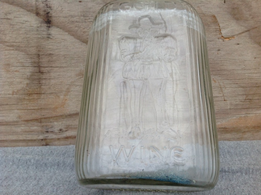 Guild Wine Embossed Glass Bottle