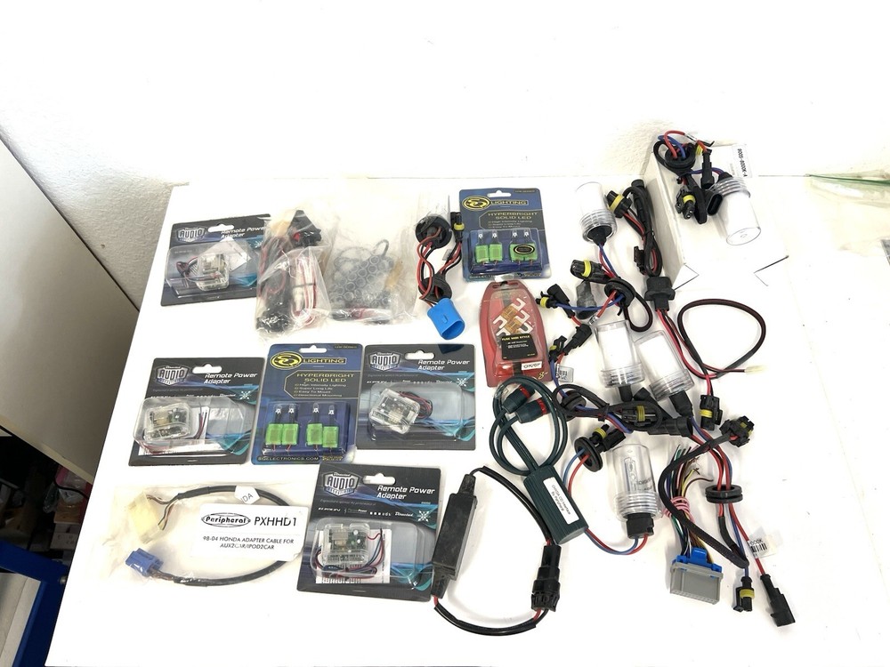 Lot of Various Adapter, Adapter Cables, Hyperbiright Solid LED + MORE