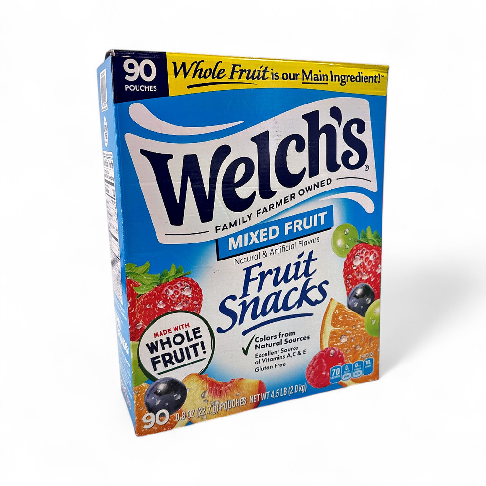 Welch's Fruit Snacks, Mixed Fruit 0.8 oz - 90 Count