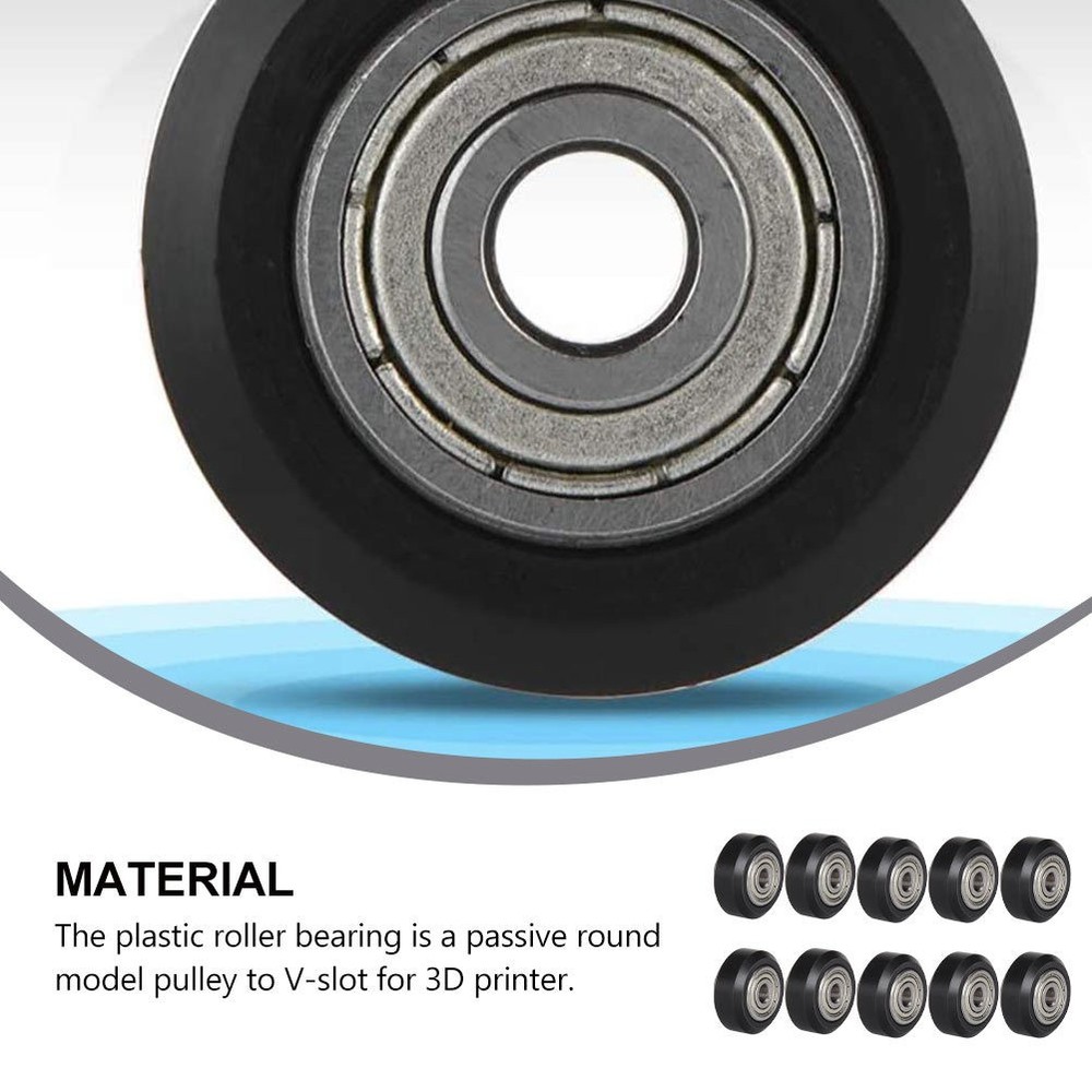 10 Pcs Bearing Guide Pulley Roller Rollers Printer Part with Wheels