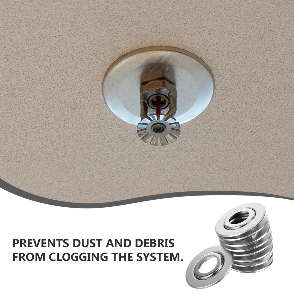 10 Pcs/set Double Disc Decorative Cover Fire Sprinkler Cap Protector for [