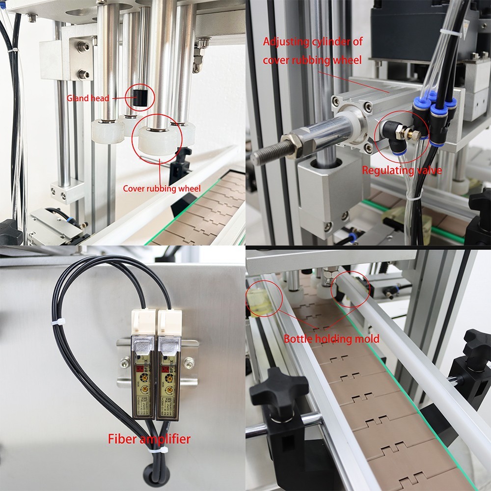 Automatic Bottle Capping Machine0.78-2.36" Cap Dia. Sealer Machine for Screw Cap