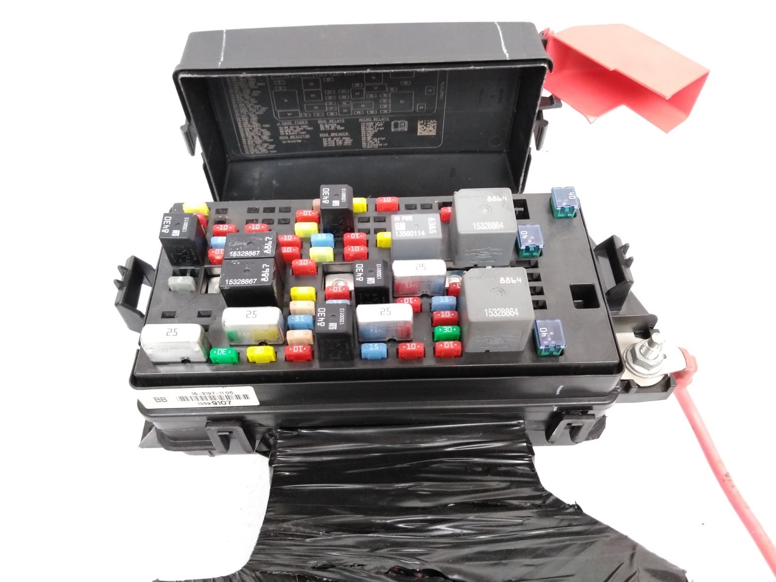 Burnt 13599107 Buick 2008 2011 Lucerne 2009 2010 Cadillac DTS Rear Fuse Box *I27