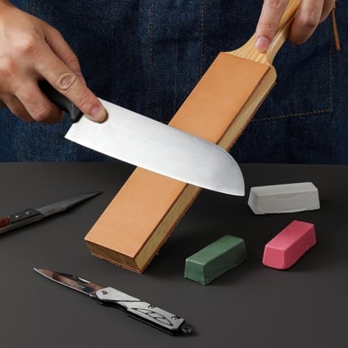 Knife & Chisel Leather Strop Double Side