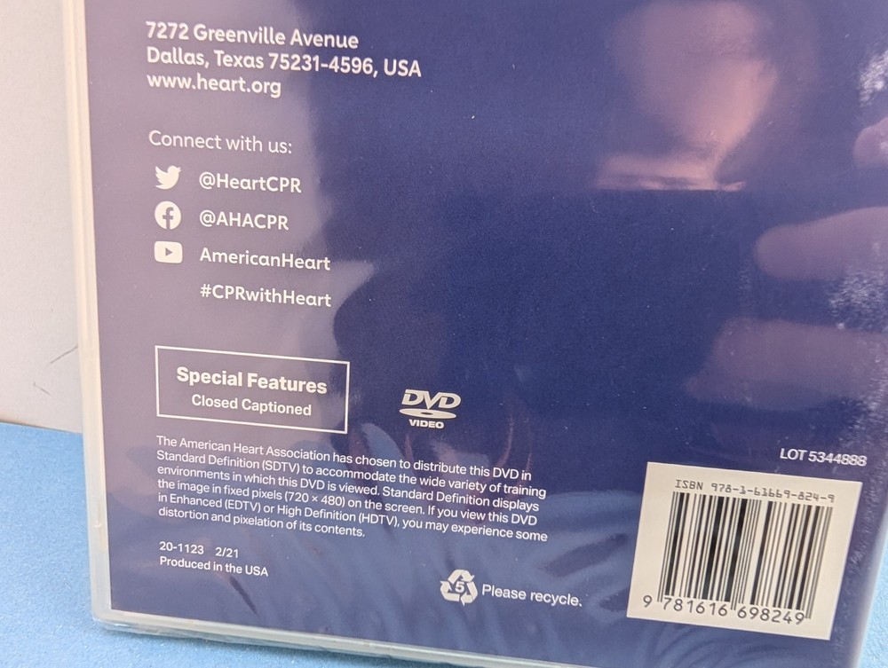 Heartsaver® First Aid CPR AED DVD Set 2020