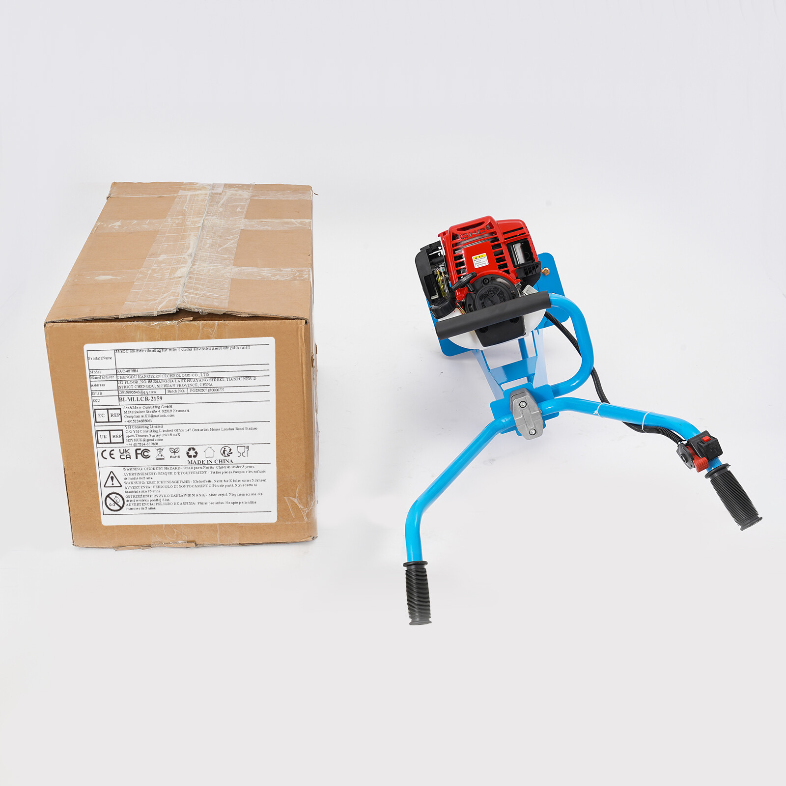 35.8CC Concrete Vibrating Machine 4 Stroke Power Screed Cement Concrete 260Kg