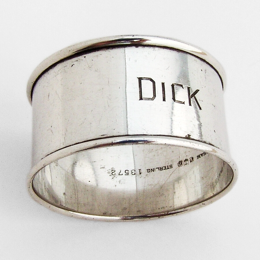 Gorham Plain Napkin Ring Sterling Silver Mono Dick