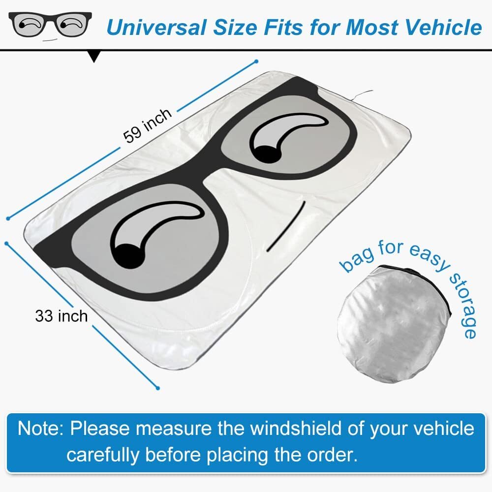 Foldable Car Windshield Sun Shade Visor Auto Front Window UV Block Shield Cover